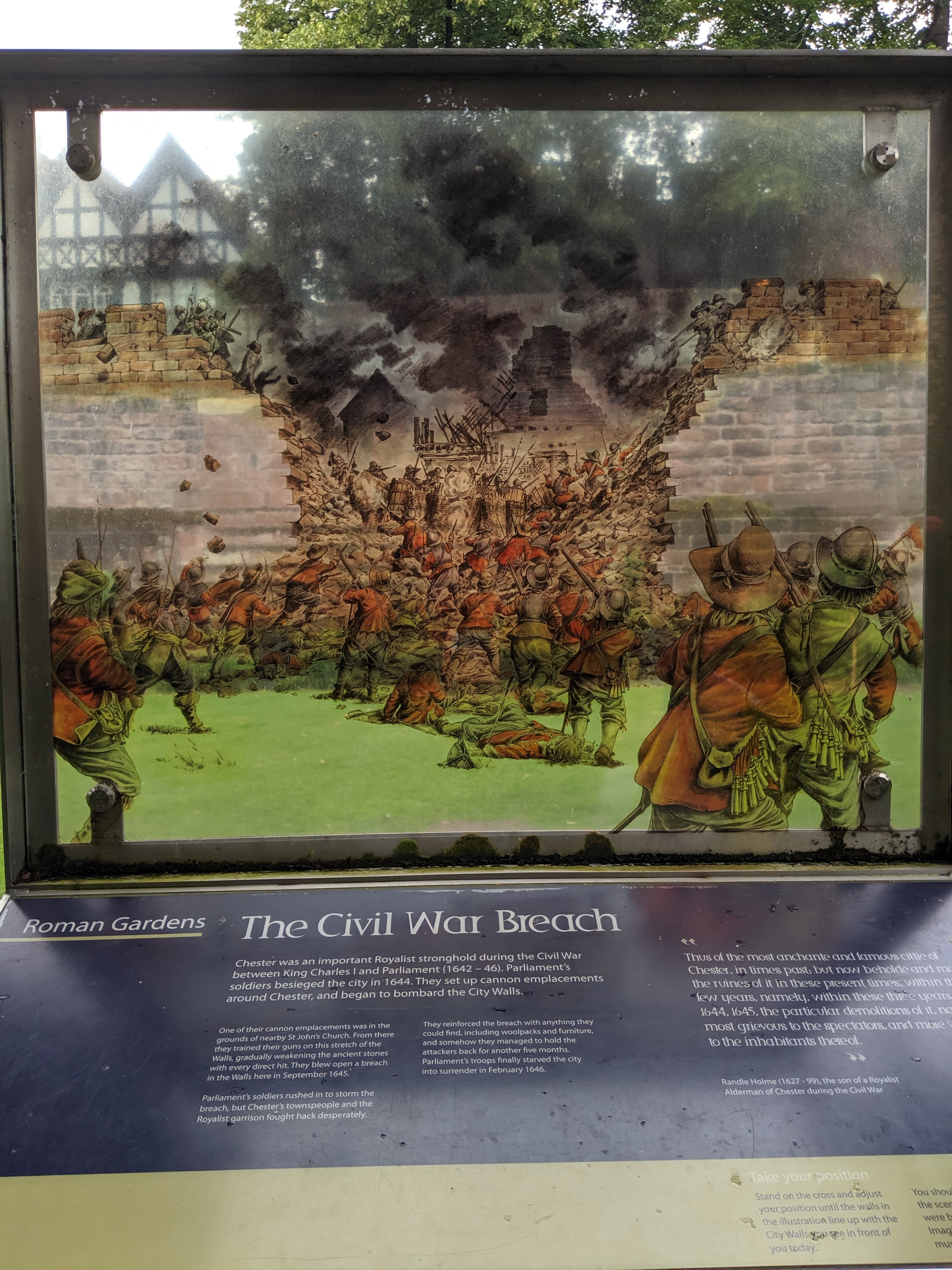 Image of Roman Gardens and Civil War Breach AR experience