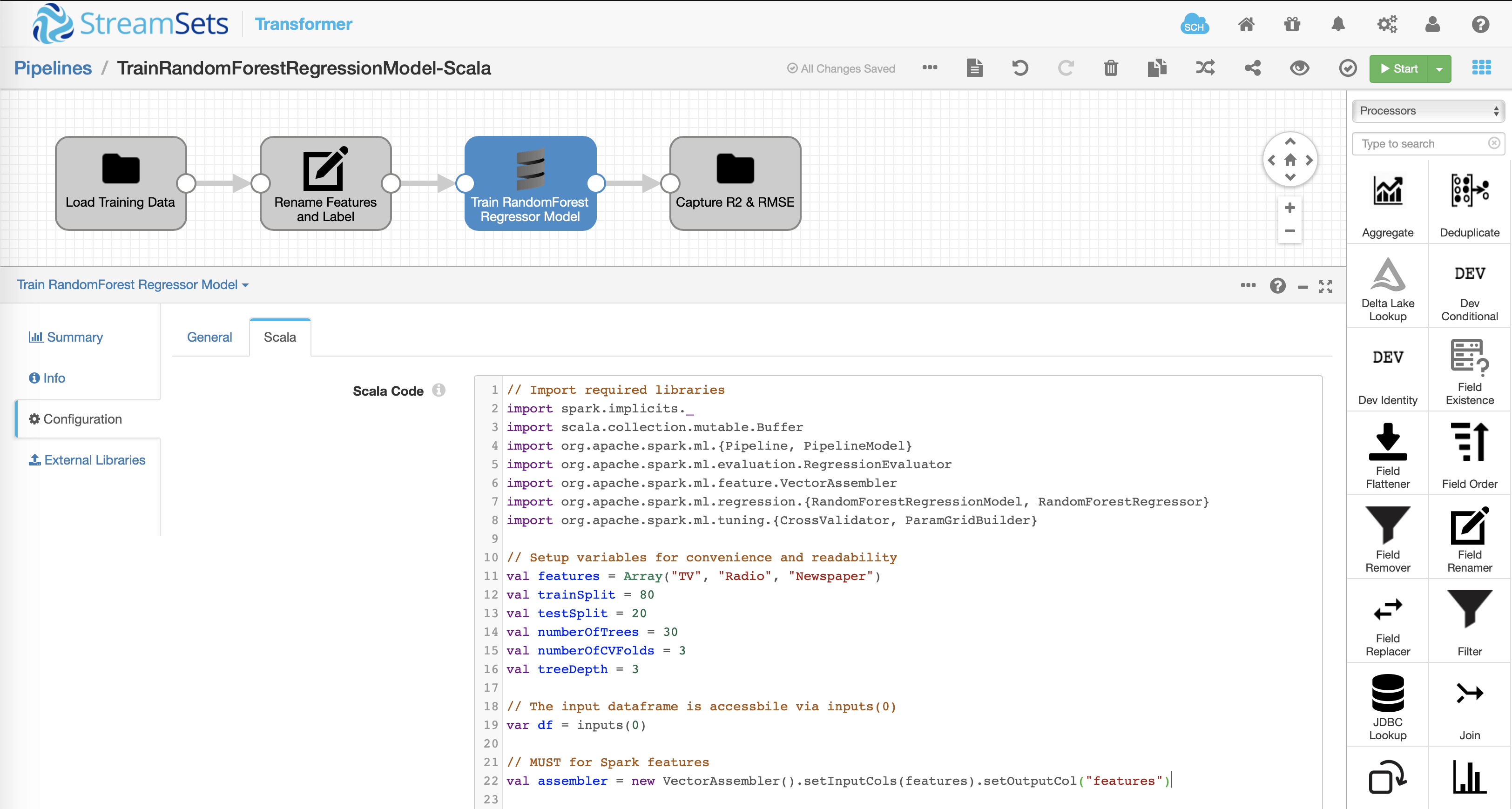 Inserting Scala into the pipeline