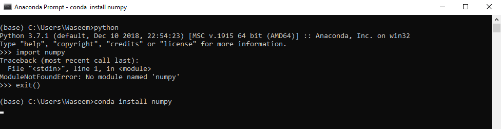 Installing NumPy