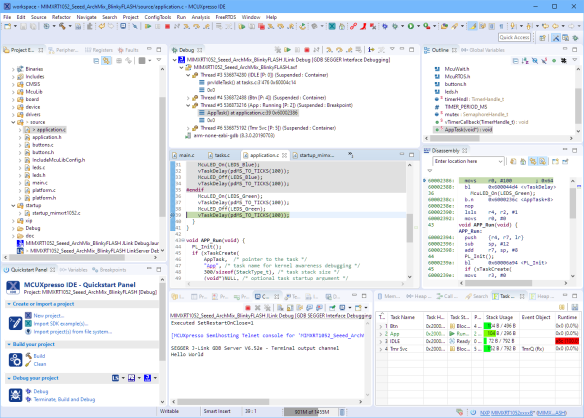 Debugging i.MRT with QSPI FLASH