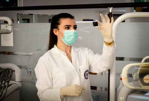 Woman in a laboratory