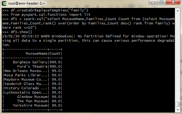 6 dataframes pyspark