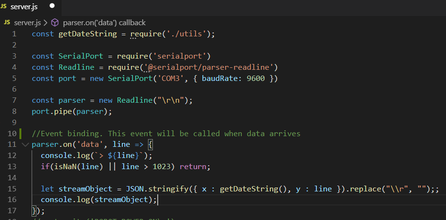 Connecting Arduino 