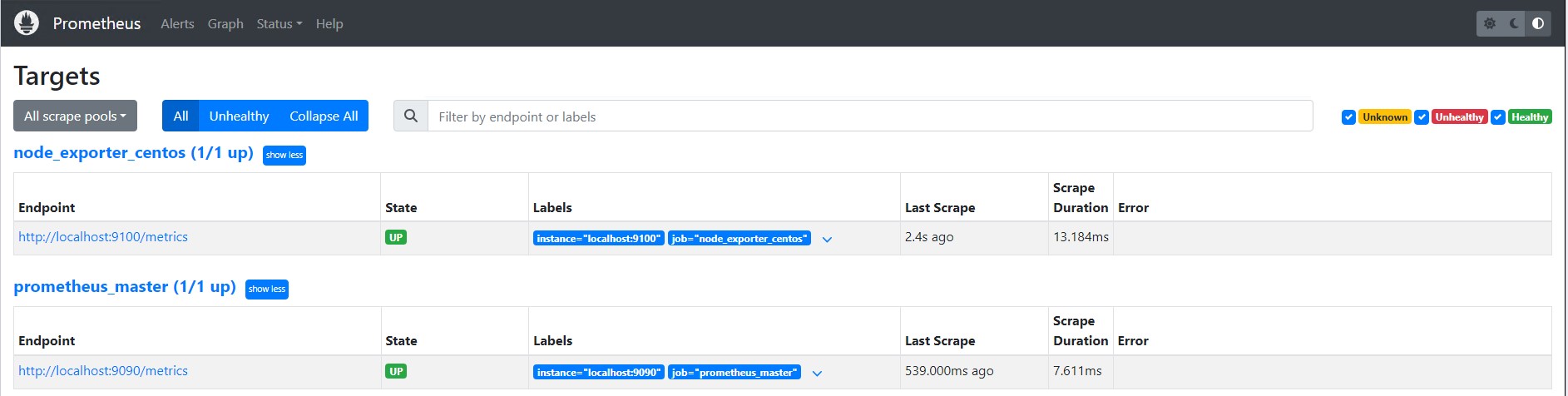 “普罗米修斯中的node_exporter”class