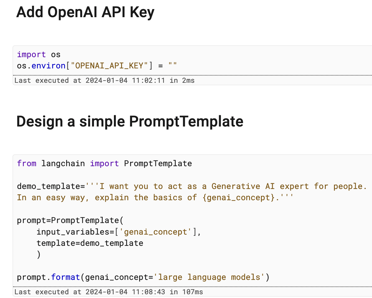 添加 openAI API 密钥